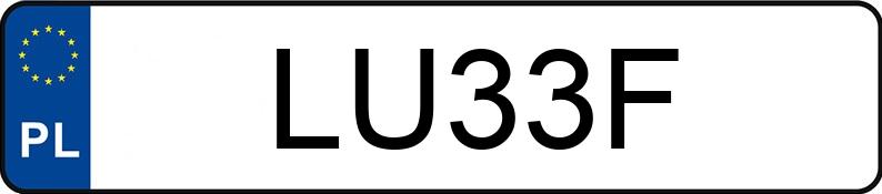Numer rejestracyjny LU 33F posiada VOLKSWAGEN 1303 S - LU33F