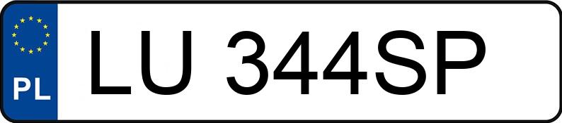 Numer rejestracyjny LU 344SP posiada BMW M3 - LU344SP