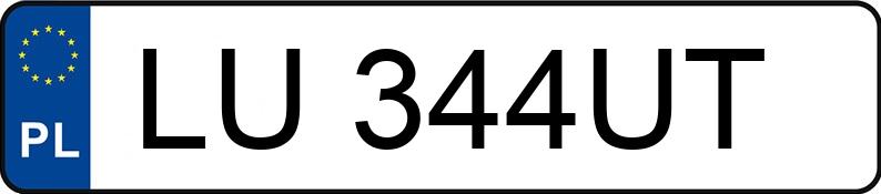 Numer rejestracyjny LU 344UT posiada BMW 116I - LU344UT