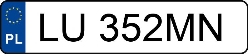 Numer rejestracyjny LU 352MN posiada BMW 330i Kat. MR`98 E46 330i Kat. MR`98 E46 - LU352MN