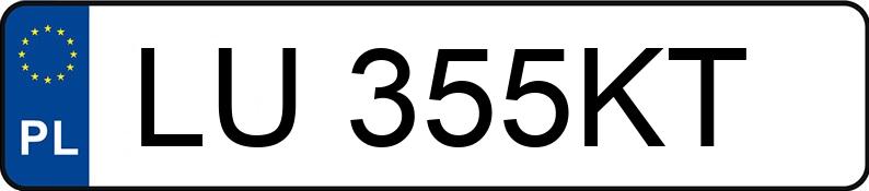 Numer rejestracyjny LU 355KT posiada RENAULT/BMB MASTER BMB-ZS - LU355KT