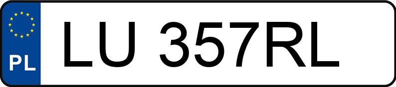 Numer rejestracyjny LU 357RL posiada BMW 525I - LU357RL Numer rejestracyjny LU 357RL posiada BMW 525I - LU357RL