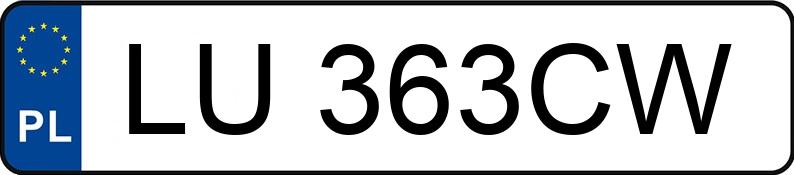 Numer rejestracyjny LU 363CW posiada TOYOTA Yaris 1.33 MR`14 E5 Premium - LU363CW