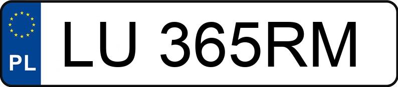 Numer rejestracyjny LU 365RM posiada BMW 520 D - LU365RM