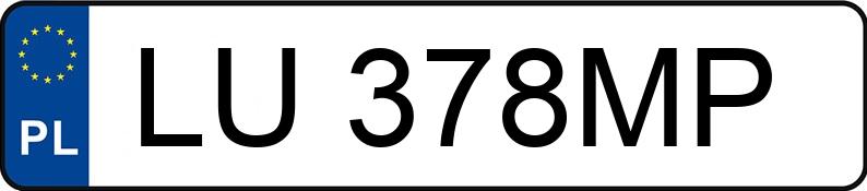 Numer rejestracyjny LU 378MP posiada VOLKSWAGEN PASSAT - LU378MP