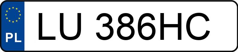 Numer rejestracyjny LU 386HC posiada BMW 530I XDRIVE - LU386HC