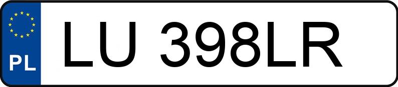 Numer rejestracyjny LU 398LR posiada HONDA ACCORD - LU398LR