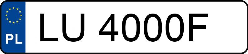 Numer rejestracyjny LU 4000F posiada AUDI S6 AVANT QUATTRO - LU4000F