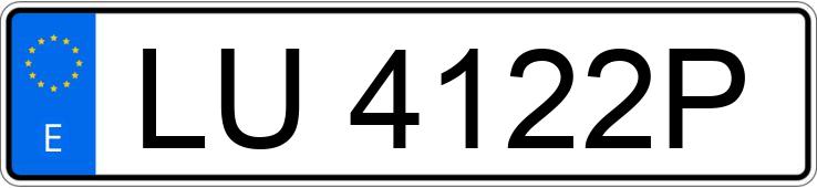 Numer rejestracyjny LU4122P posiada VOLKSWAGEN GOLF Numer rejestracyjny LU4122P posiada VOLKSWAGEN GOLF