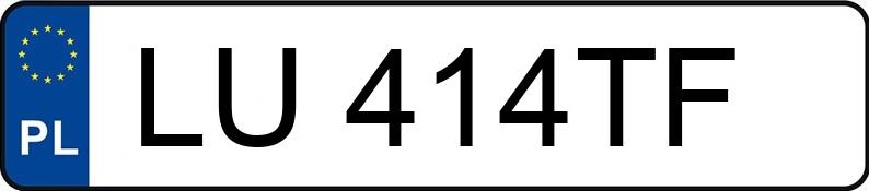 Numer rejestracyjny LU 414TF posiada TOYOTA COROLLA - LU414TF