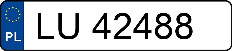 Numer rejestracyjny LU 42488 posiada PEUGEOT 206 - LU42488 Numer rejestracyjny LU 42488 posiada PEUGEOT 206 - LU42488