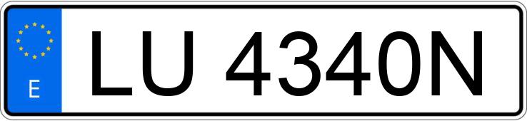 Numer rejestracyjny LU4340N posiada RENAULT CLIO