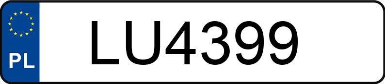 Numer rejestracyjny LU 4399 posiada HONDA Szosowe od 600 ccm CB 900 F Hornet - LU4399