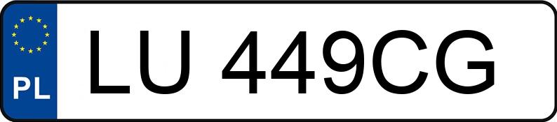 Numer rejestracyjny LU 449CG posiada OPEL MERIVA-A - LU449CG