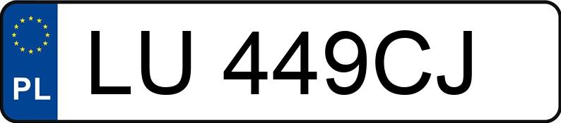 Numer rejestracyjny LU 449CJ posiada PEUGEOT PARTNER - LU449CJ