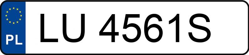 Numer rejestracyjny LU 4561S posiada AUDI A4 Avant 1.8 Kat. MR`99 B5 T - LU4561S