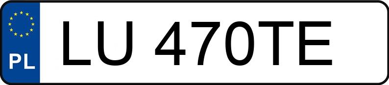 Numer rejestracyjny LU 470TE posiada AUDI A3 - LU470TE Numer rejestracyjny LU 470TE posiada AUDI A3 - LU470TE
