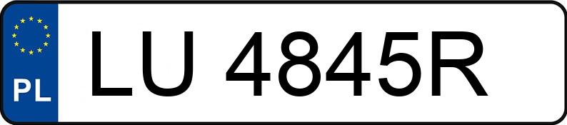 Numer rejestracyjny LU 4845R posiada MAZDA MX-5 1.6 Kat. MX-5 1.6 Kat. - LU4845R