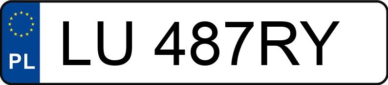 Numer rejestracyjny LU 487RY posiada KIA ProCeed GT MR`22 E6 ProCeed GT MR`22 E6 - LU487RY