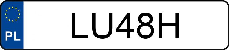 Numer rejestracyjny LU 48H posiada MAZDA MX-6 2.5 Kat. MR`92 MX-6 2.5 Kat. MR`92 - LU48H