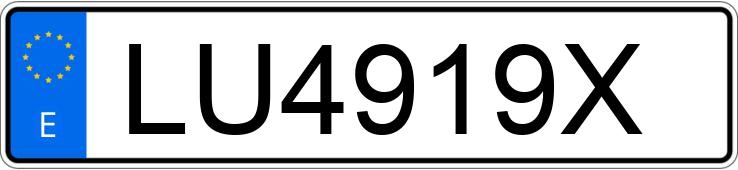 Numer rejestracyjny LU4919X posiada ROVER 25