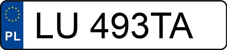 Numer rejestracyjny LU 493TA posiada TOYOTA COROLLA ZE1EE(EU,M) - LU493TA