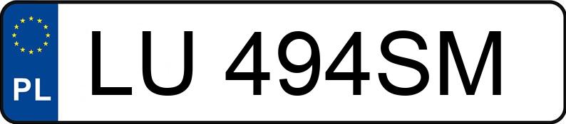 Numer rejestracyjny LU 494SM posiada MERCEDES-BENZ S 350 BlueTEC MR`13 E5 222 S 350 BlueTEC MR`13 E5 222 - LU494SM