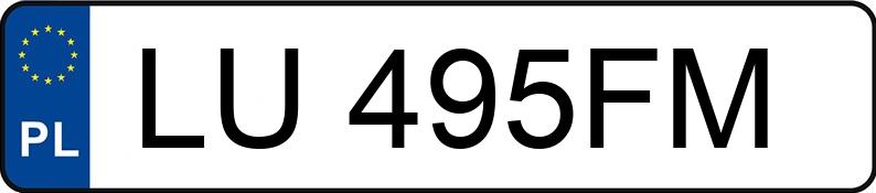 Numer rejestracyjny LU 495FM posiada MAZDA 6 - LU495FM