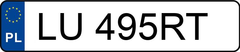 Numer rejestracyjny LU 495RT posiada SKODA FABIA - LU495RT