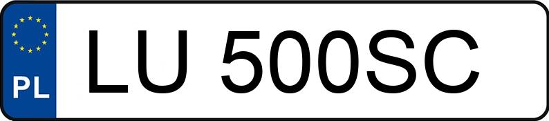 Numer rejestracyjny LU 500SC posiada MERCEDES-BENZ GLS 600 Maybach MR`20 E6d X167 4Matic - LU500SC