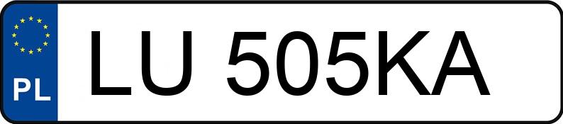 Numer rejestracyjny LU 505KA posiada SUBARU IMPREZA - LU505KA Numer rejestracyjny LU 505KA posiada SUBARU IMPREZA - LU505KA