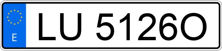 Numer rejestracyjny LU5126O posiada RENAULT 19