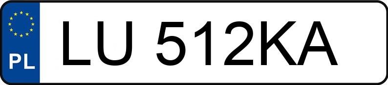 Numer rejestracyjny LU 512KA posiada OPEL ASTRA - LU512KA