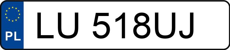 Numer rejestracyjny LU 518UJ posiada TOYOTA Avensis Wagon MR`12 E5 Active - LU518UJ