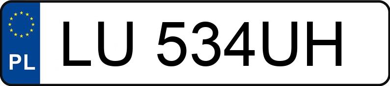 Numer rejestracyjny LU 534UH posiada RENAULT KANGOO - LU534UH Numer rejestracyjny LU 534UH posiada RENAULT KANGOO - LU534UH