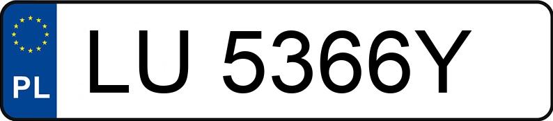 Numer rejestracyjny LU 5366Y posiada BMW 528i Kat. MR`95 E39 528i Kat. MR`95 E39 - LU5366Y