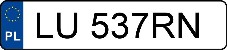 Numer rejestracyjny LU 537RN posiada HONDA CR-V 2.0 MR`10 E5 Comfort - LU537RN