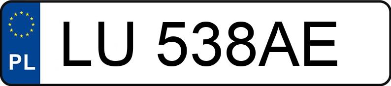 Numer rejestracyjny LU 538AE posiada VOLVO S60 - LU538AE
