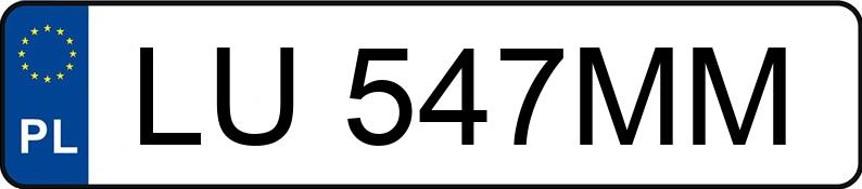 Numer rejestracyjny LU 547MM posiada AUDI A4 - LU547MM Numer rejestracyjny LU 547MM posiada AUDI A4 - LU547MM