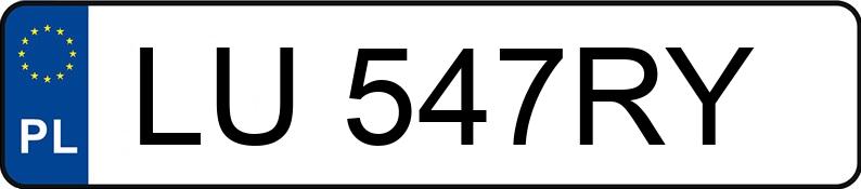 Numer rejestracyjny LU 547RY posiada HYUNDAI I30 - LU547RY