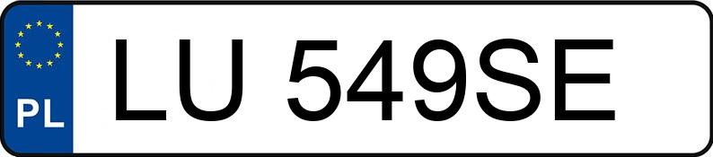 Numer rejestracyjny LU 549SE posiada SKODA FABIA - LU549SE