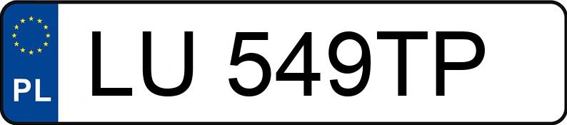 Numer rejestracyjny LU 549TP posiada BMW 525 Diesel DPF MR`07 E4 E60 525 Diesel DPF MR`07 E4 E60 - LU549TP