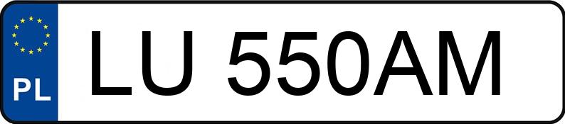 Numer rejestracyjny LU 550AM posiada HONDA Civic 1.8 MR`12 E5 Comfort - LU550AM