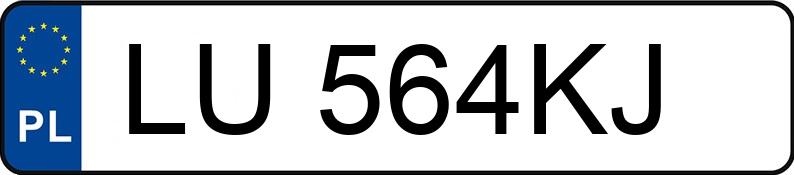 Numer rejestracyjny LU 564KJ posiada VOLKSWAGEN TOURAN - LU564KJ