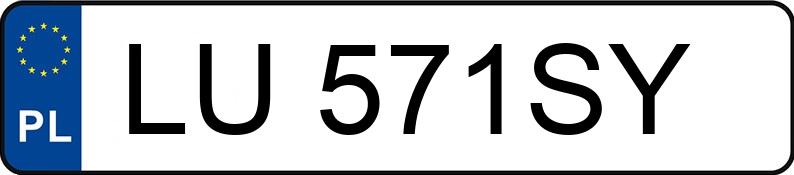 Numer rejestracyjny LU 571SY posiada CITROEN C5 AIRCROSS - LU571SY