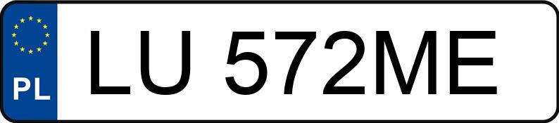 Numer rejestracyjny LU 572ME posiada AUDI S3 - LU572ME