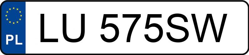 Numer rejestracyjny LU 575SW posiada KIA Cee d 1.6 MR`16 E6 M Smart Plus - LU575SW Numer rejestracyjny LU 575SW posiada KIA Cee d 1.6 MR`16 E6 M Smart Plus - LU575SW