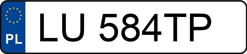 Numer rejestracyjny LU 584TP posiada HYUNDAI IONIQ - LU584TP