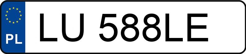 Numer rejestracyjny LU 588LE posiada VOLVO XC60 - LU588LE