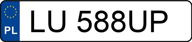 Numer rejestracyjny LU 588UP posiada MITSUBISHI Outlander 2.0 MR`13 E5 Intense 4WD CVT - LU588UP